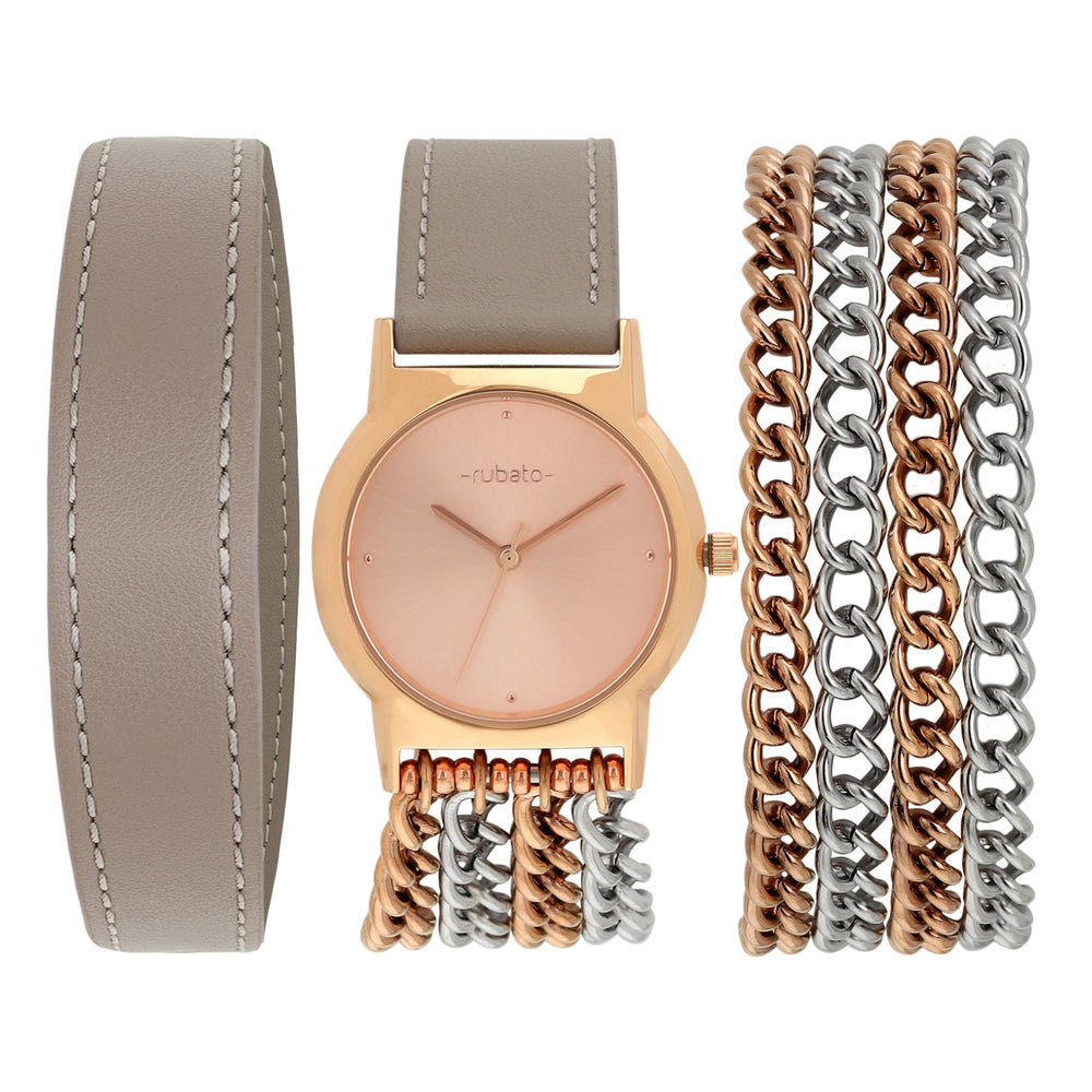 The Dream Wrap - Round Rose Gold - Taupe