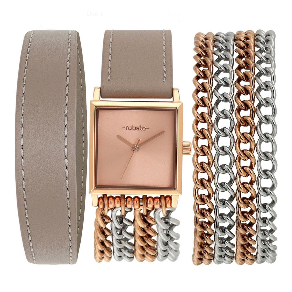 The Dream Wrap - Square Rose Gold - Taupe